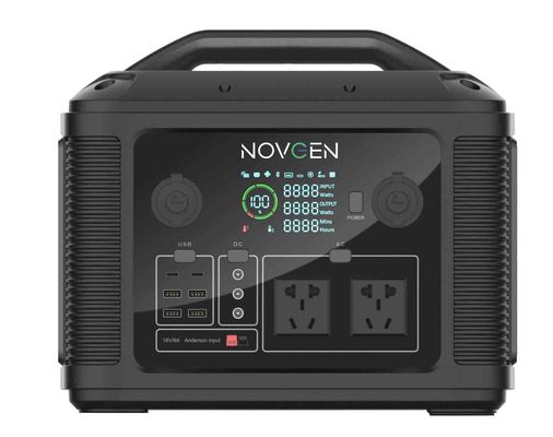 Stasiun listrik portabel terbarukan 1200W penyimpanan baterai energi luar