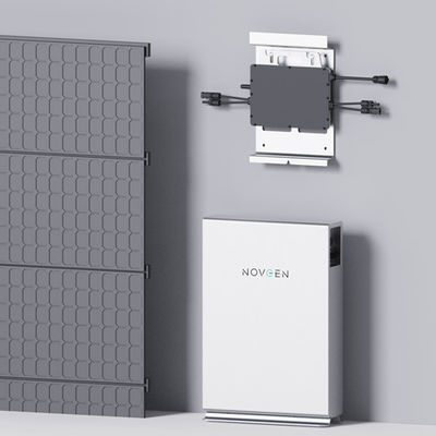LiFePO4 Baterai Balkon Terbarukan Sistem Surya 2400Wh OEM ODM Terima